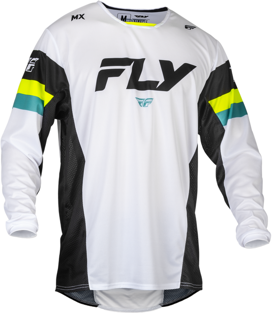 KINETIC PRIX JERSEY WHITE/BLACK/HI-VIS MD 377-423M image 1