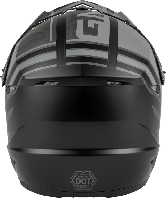 YOUTH MX-46Y OFF-ROAD MEGA HELMET MATTE BLACK/GREY YM D3462501 image 4