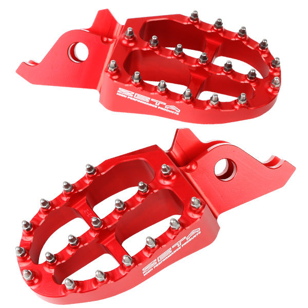 ALUMINUM FOOTPEGS RED ZE93-1022 image 1