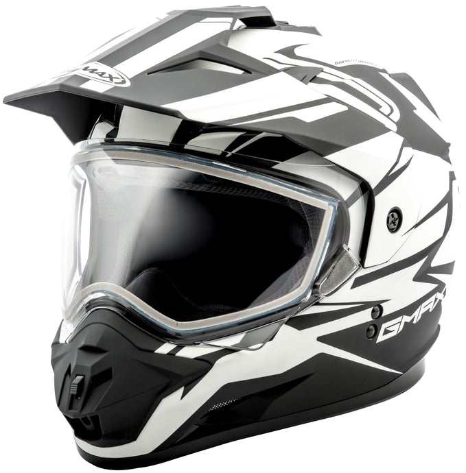 GM-11S DUAL-SPORT VERTICAL SNOW HELMET MATTE BLK/WHITE 2X G2111438 F.TC-15 image 1