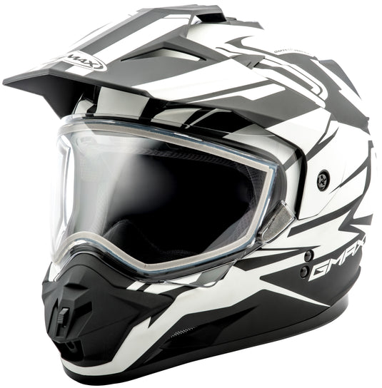 GM-11S DUAL-SPORT VERTICAL SNOW HELMET MATTE BLK/WHITE LG G2111436 F.TC-15 image 1