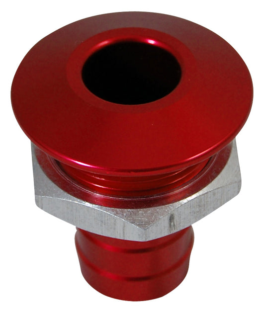 BILLET THRU-HULL WATER FITTING BILGE PUMP OUTLET RED 04-03-027 image 1