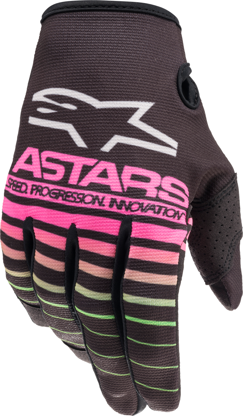 Load image into Gallery viewer, YOUTH RADAR GLOVES BLK/GREEN NEON/PINK FLUO Y3XS 3541822-1669-3XS image 1
