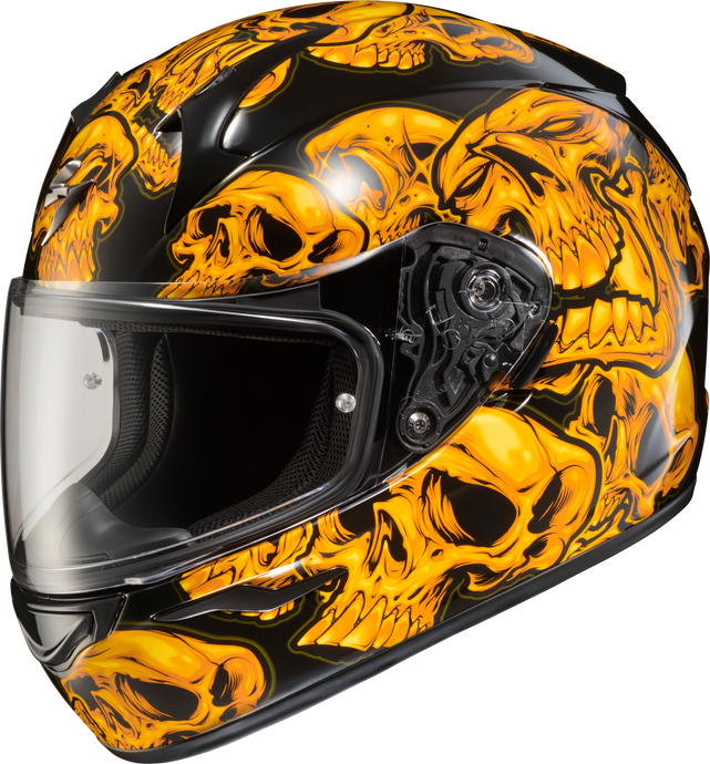 EXO-R320 FULL-FACE HELMET SKULL-E ORANGE LG 32-3005 image 1