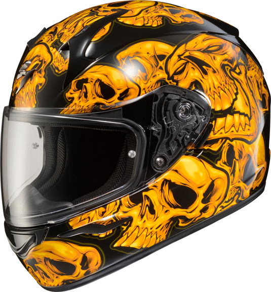 EXO-R320 FULL-FACE HELMET SKULL-E ORANGE LG 32-3005 image 1