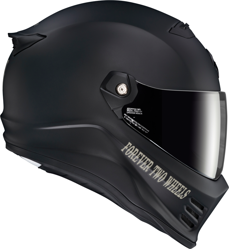 Load image into Gallery viewer, COVERT FX FULL FACE HELMET VTWIN VISIONARY MATTE BLACK MD CFX-1104 image 2
