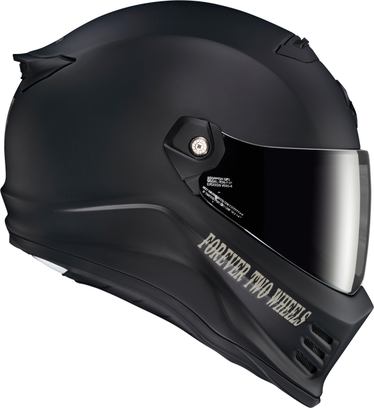 COVERT FX FULL FACE HELMET VTWIN VISIONARY MATTE BLACK MD CFX-1104 image 2