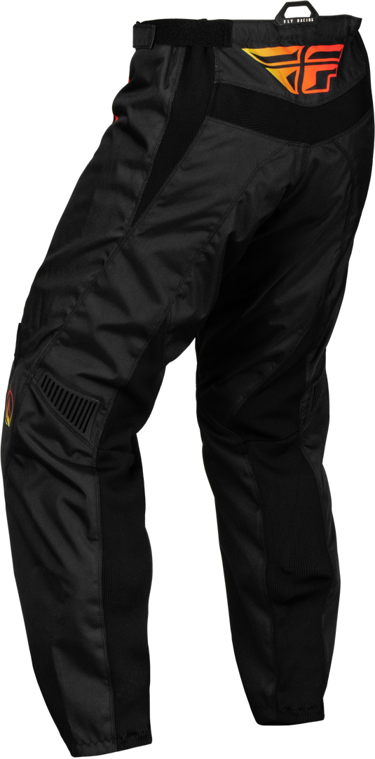 YOUTH F-16 PANTS BLACK/YELLOW/ORANGE SZ 22 377-23122 image 2