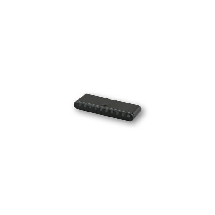 STRIPE SEQUENTIAL TURN SIGNAL PAIR SMOKED LENS BLACK 204-101 image 1