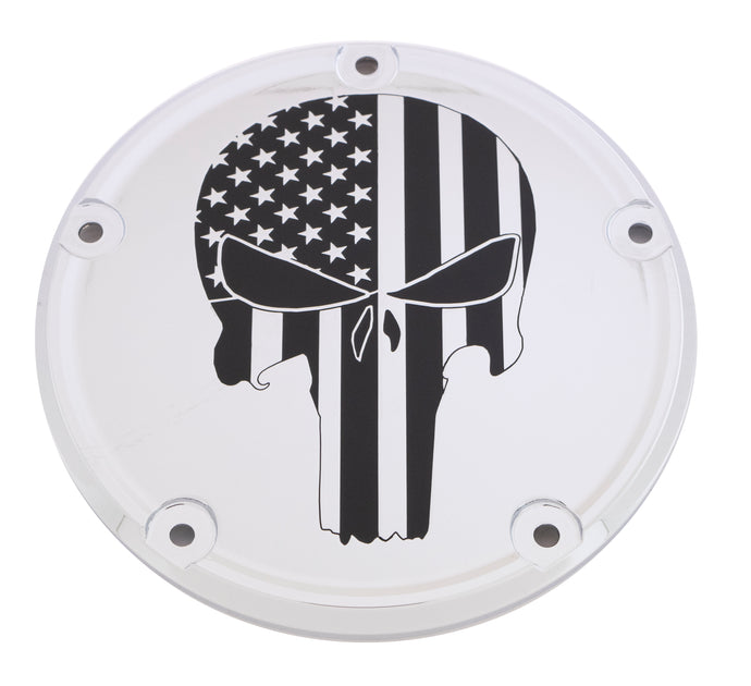 7   TC DERBY COVER PUNISHER CHROME PATR22-12 image 1