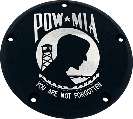 7   TC DERBY COVER POW-MIA BLACK POW02-12BG image 1