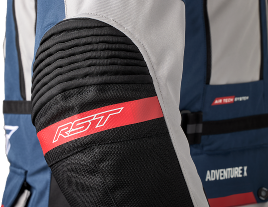 PRO SERIES ADVENTURE-X CE JACKET SILVER/BLU/RD TXTL 2XL 102409BLU2-48 image 4