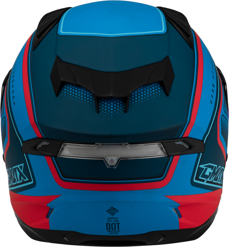 Load image into Gallery viewer, FF-98 AFTERSHOCK HELMET MATTE BLUE/RED 2X F19841008-ECE image 4
