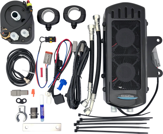 SIDE MOUNT OIL COOLER TC TOURING `09-16  GLOSS BLK SMT-2G image 1