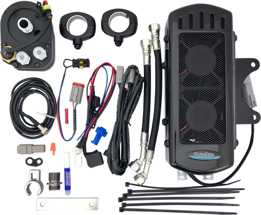 SIDE MOUNT OIL COOLER TC TOURING `09-16  GLOSS BLK SMT-2G image 1