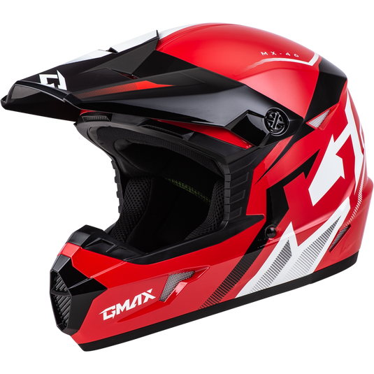 MX-46 COMPOUND HELMET RED/BLACK/WHITE 2X D3464758 image 1