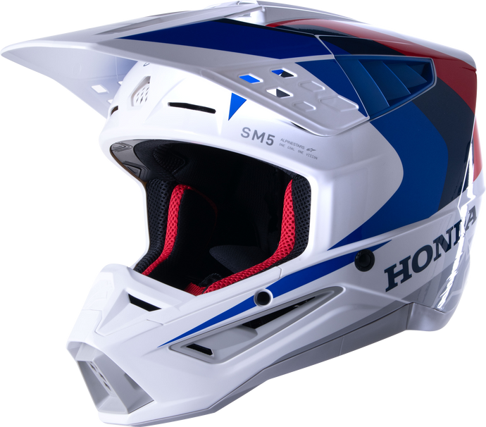 HONDA S-M5 HELMET WHITE/BLUE/RED GLOSSY XL 8308123-2217-XL image 1