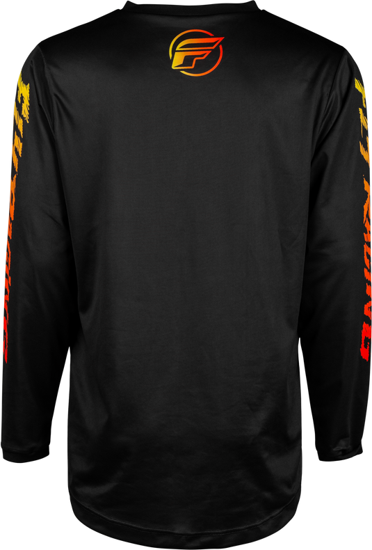 YOUTH F-16 JERSEY BLACK/YELLOW/ORANGE YL 377-221YL image 2