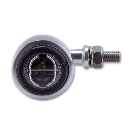 CLASSIC X-1 LED TURN SIGNAL PAIR SMOKED LENS SILVER 204-278 image 1