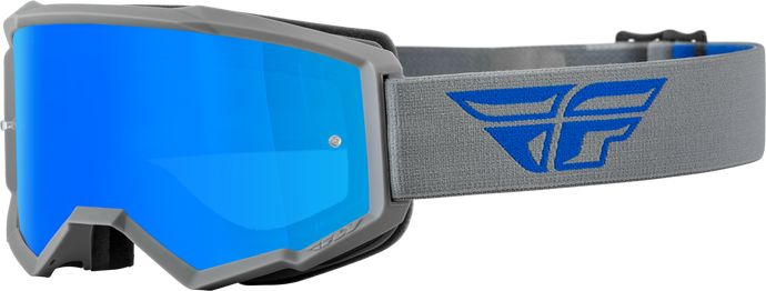 YOUTH ZONE GOGGLE GREY/BLUE W/ SKY BLUE MIRROR/SMOKE LENS 37-51714 image 1