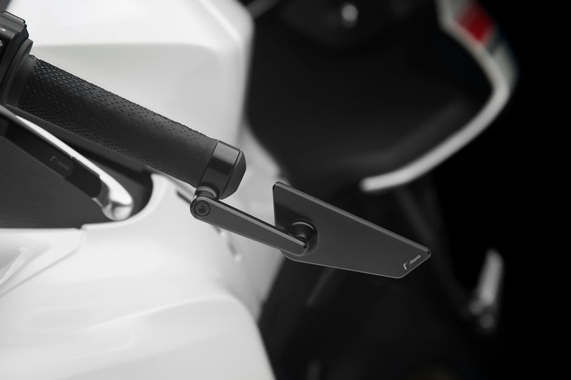 Load image into Gallery viewer, CUT EDGE BAR END MIRROR UNIVERSAL LEFT BLACK EA BS296B image 2
