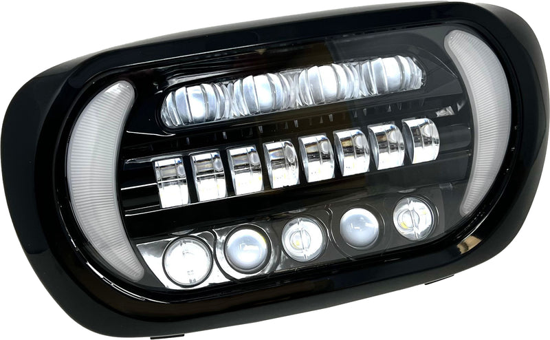 Load image into Gallery viewer, SHARTOOTH INTERGRATED LED HEADLIGHT `00-13 FLTR LLC-3ERA-TS image 2
