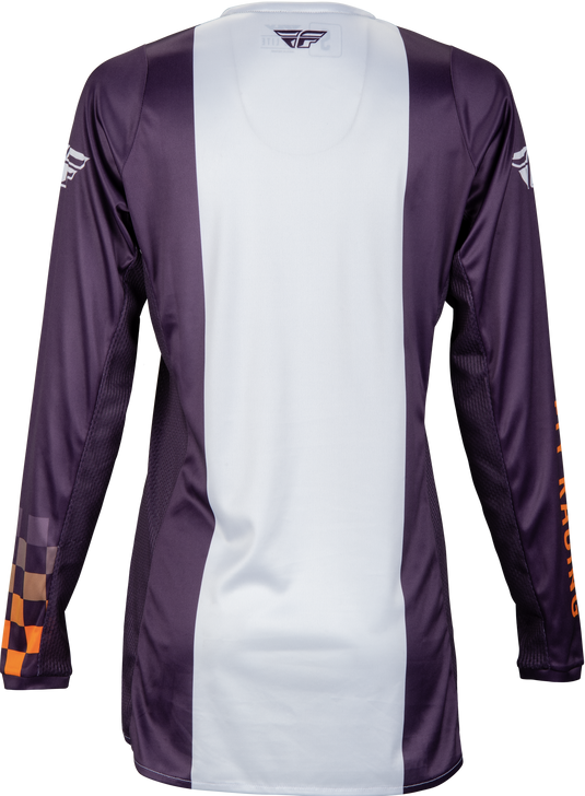 WOMEN'S LITE JERSEY DEEP PURPLE/WHT/NEON CORAL XL 377-621X image 2