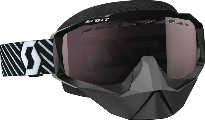 GOGGLE HUSTLE SNO BLK/WHT AMP SIL CHROME LENS 262582-1007313 image 1
