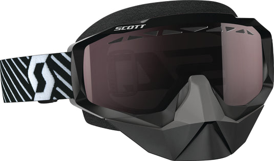 GOGGLE HUSTLE SNO BLK/WHT AMP SIL CHROME LENS 262582-1007313 image 1