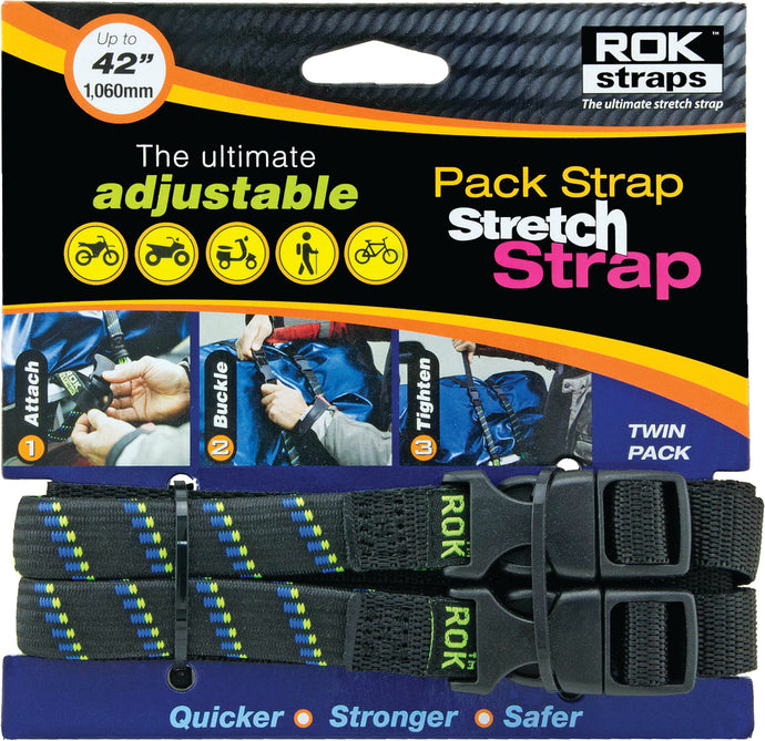 PACK STRAP BLACK/BLUE/GREEN 12
