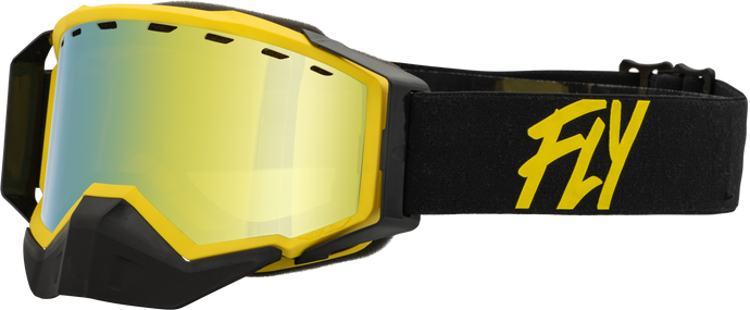 ZONE SNOW GOGGLE BLACK/YELLOW W/ GOLD MIRROR/YELLOW LENS 37-50271 image 1