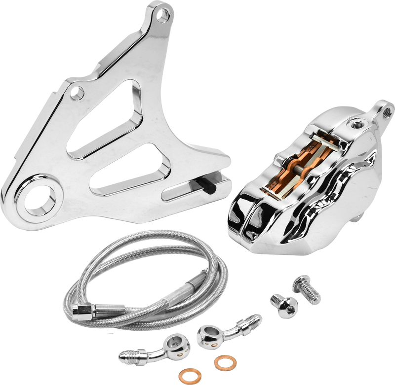 Load image into Gallery viewer, 4 PIST REAR CALIPER KIT CHROME ST 18-UP RKSTCC518 image 2
