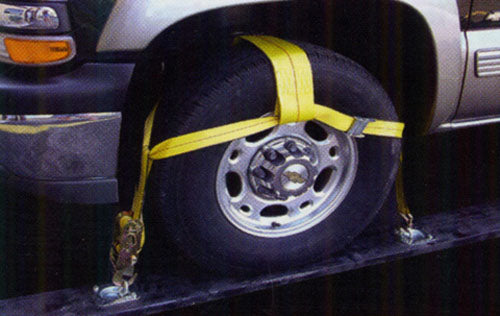 ADJUSTABLE TIRE STRAP W/RATCHET