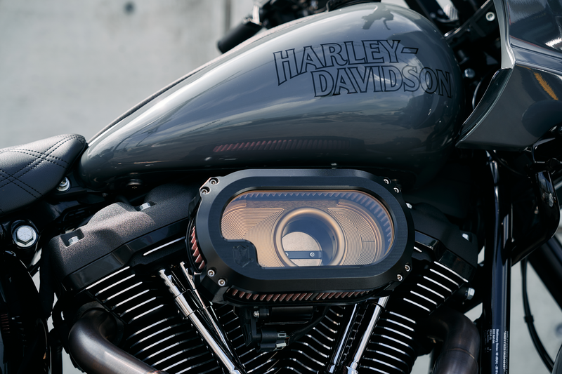 Load image into Gallery viewer, NXT LVL TC AIR CLEANER W/GLASS BLACK W/GOLD NXT-03BG image 4
