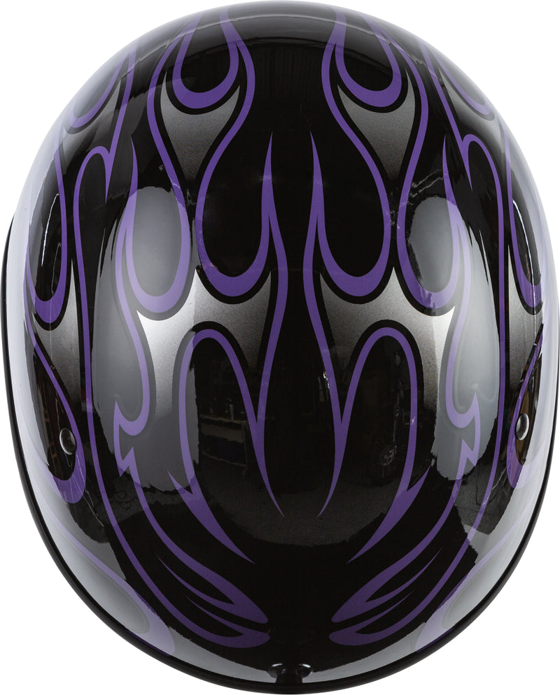 Load image into Gallery viewer, .357 FLAME HALF HELMET GLOSS PURPLE MD 73-8216-3 image 3
