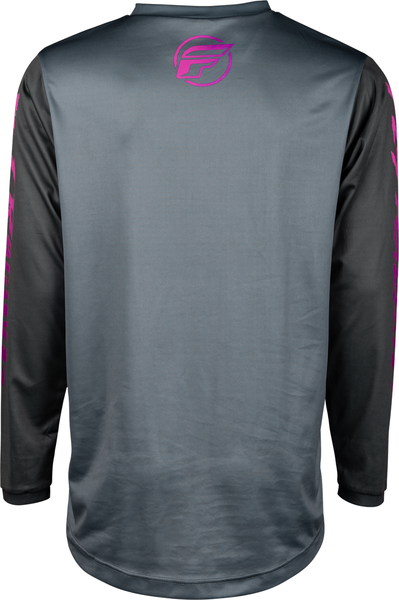 Load image into Gallery viewer, YOUTH F-16 JERSEY GREY/CHARCOAL/PINK YL 377-220YL image 2
