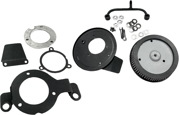 M8 ROUND HI PERFORM SATIN BLACK A/C AND BREATHER KIT 120427 image 1