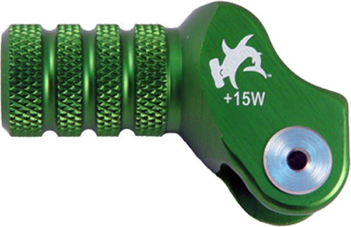 BILLET SHIFT LEVER OFFSET TIP GREEN +15MM 01-0000-08-30 image 1
