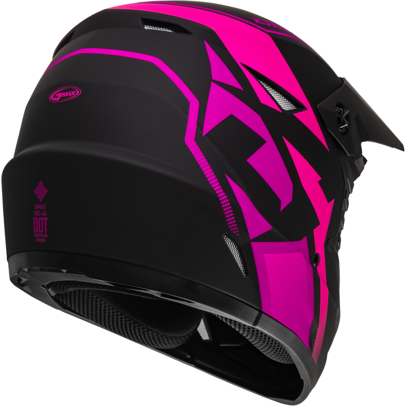 Load image into Gallery viewer, MX-46 COMPOUND HELMET MATTE BLACK/PINK 2X D3464348 image 2
