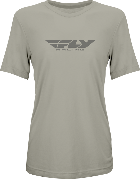 WOMEN'S FLY ORIGIN CORP TEE STONE HEATHER SM 356-0101S image 1
