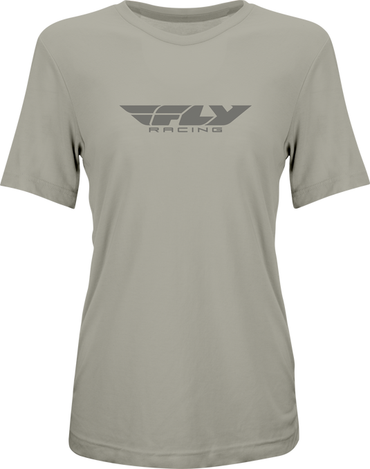 WOMEN'S FLY ORIGIN CORP TEE STONE HEATHER SM 356-0101S image 1