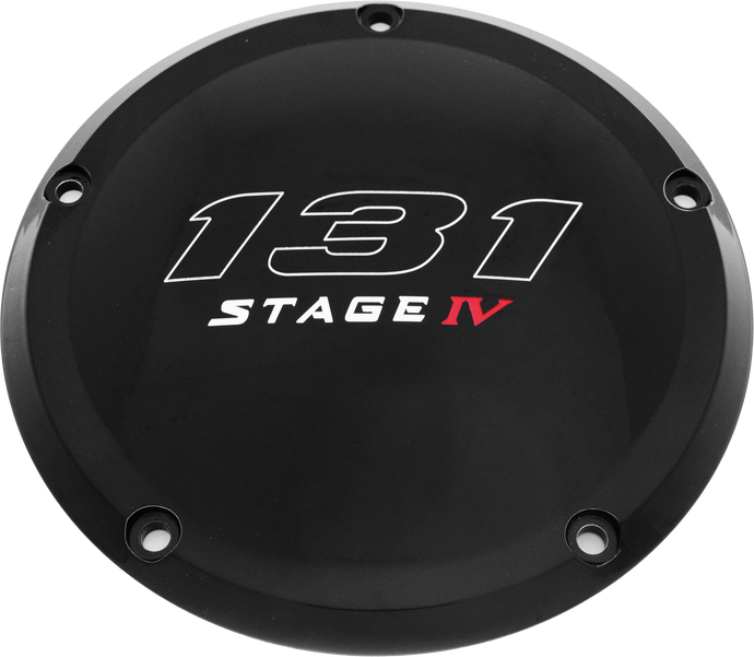 6   M8 SOFTAIL DERBY COVER 131 STAGE IV BLACK 131-05-67BG image 1