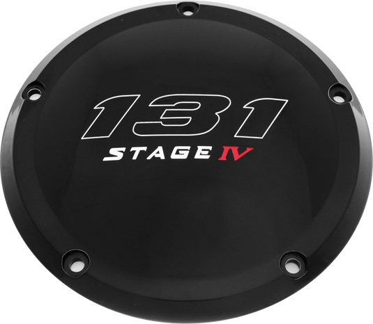 6   M8 SOFTAIL DERBY COVER 131 STAGE IV BLACK 131-05-67BG image 1