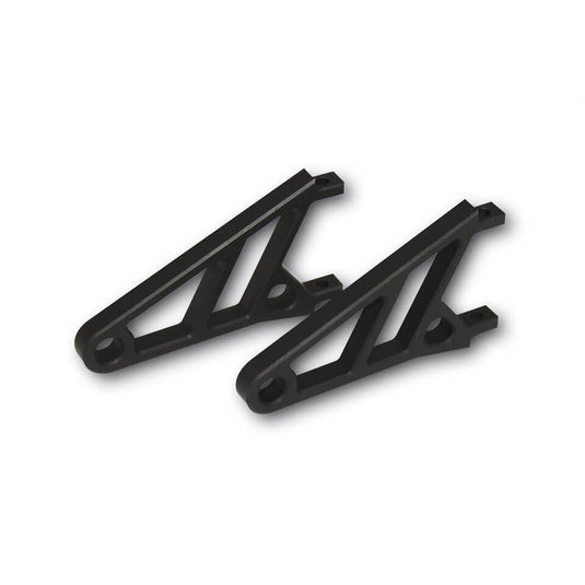 CNC HEADLIGHT BRACKET SHORT PAIR BLACK 220-820 image 1