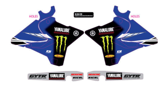 2018 STAR YAMAHA YZ 125/250 '15-18 GRAPHIC KIT 10-50-228 image 1