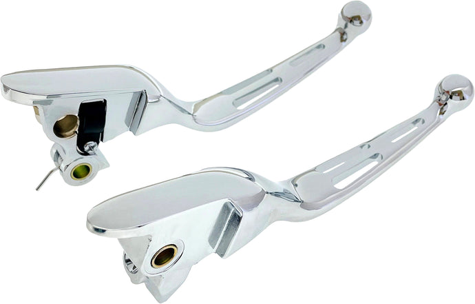 3 SLOT LEVER SET CHROME FLT `21-UP CBL CLUTCH 053846 image 1