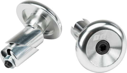 ALUMINUM BAR END PLUGS SILVER F71APS image 1
