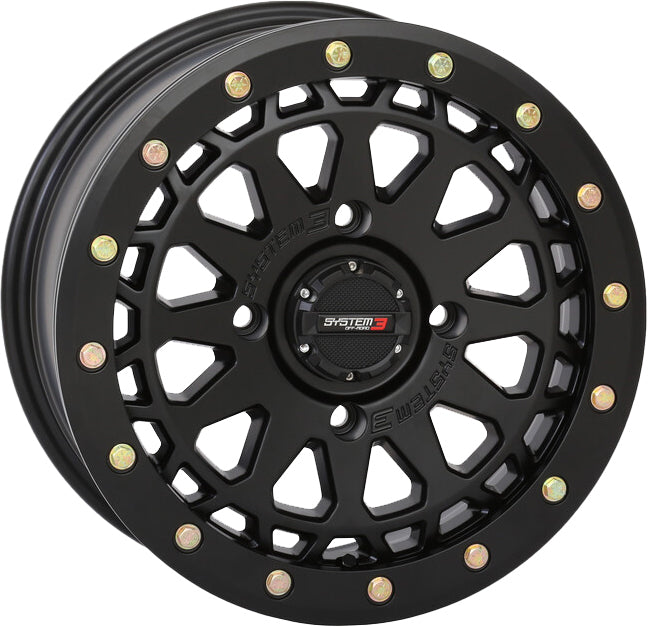 SB6 BL WHEEL 15X7 4+3 (+10MM) 4/137 MATTE BLACK 15S3-6536 image 1