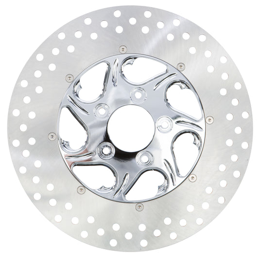 2PC FRONT RIGHT FLOW DISC CHROME 11.5