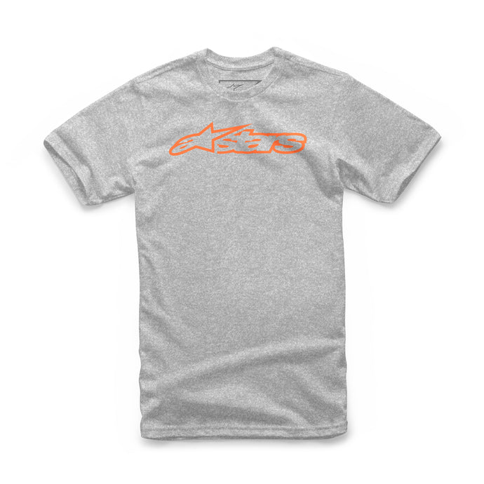 BLAZE TEE GREY HEATHER ORANGE MD 1032-72032-1140-MD image 1
